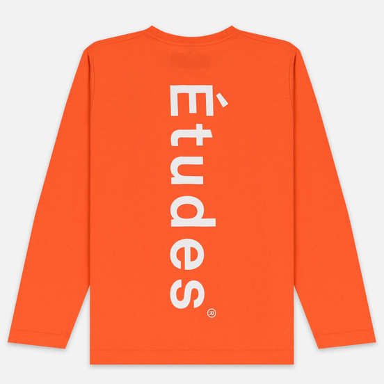 Мужской лонгслив Etudes Wonder Etudes Logo Front/Back Orange