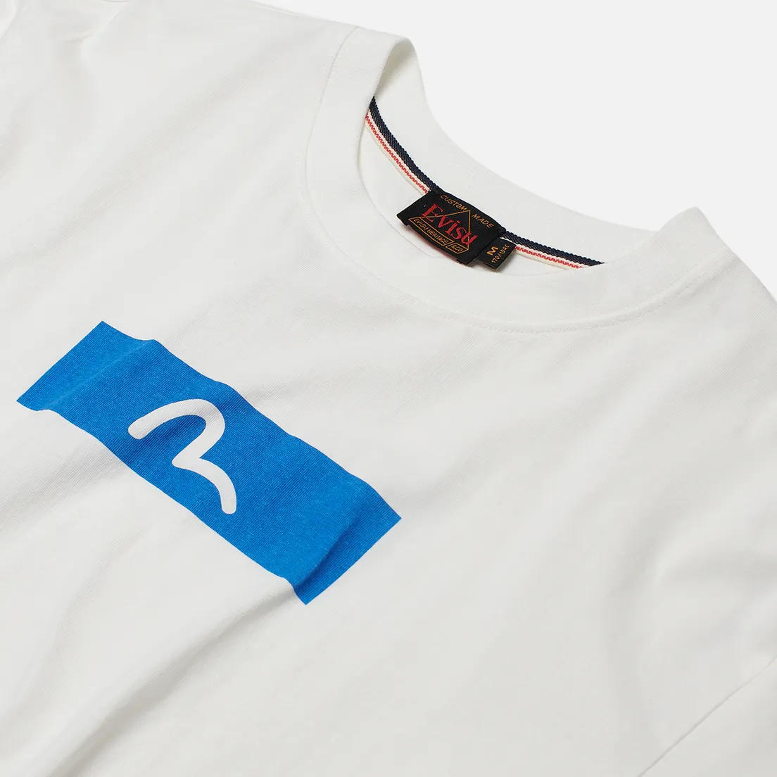 Evisu Мужской лонгслив Evergreen Seagull Box Logo Printed Off White
