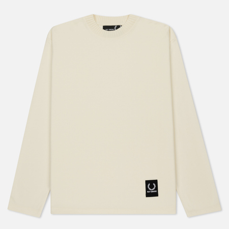 Мужской лонгслив Fred Perry x Raf Simons Patch Logo Ecru