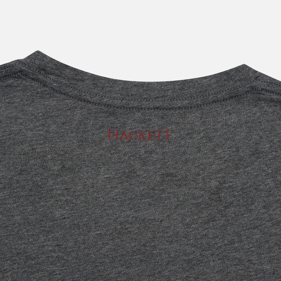 Мужской лонгслив Hackett Logo HKT Dark Grey Marl