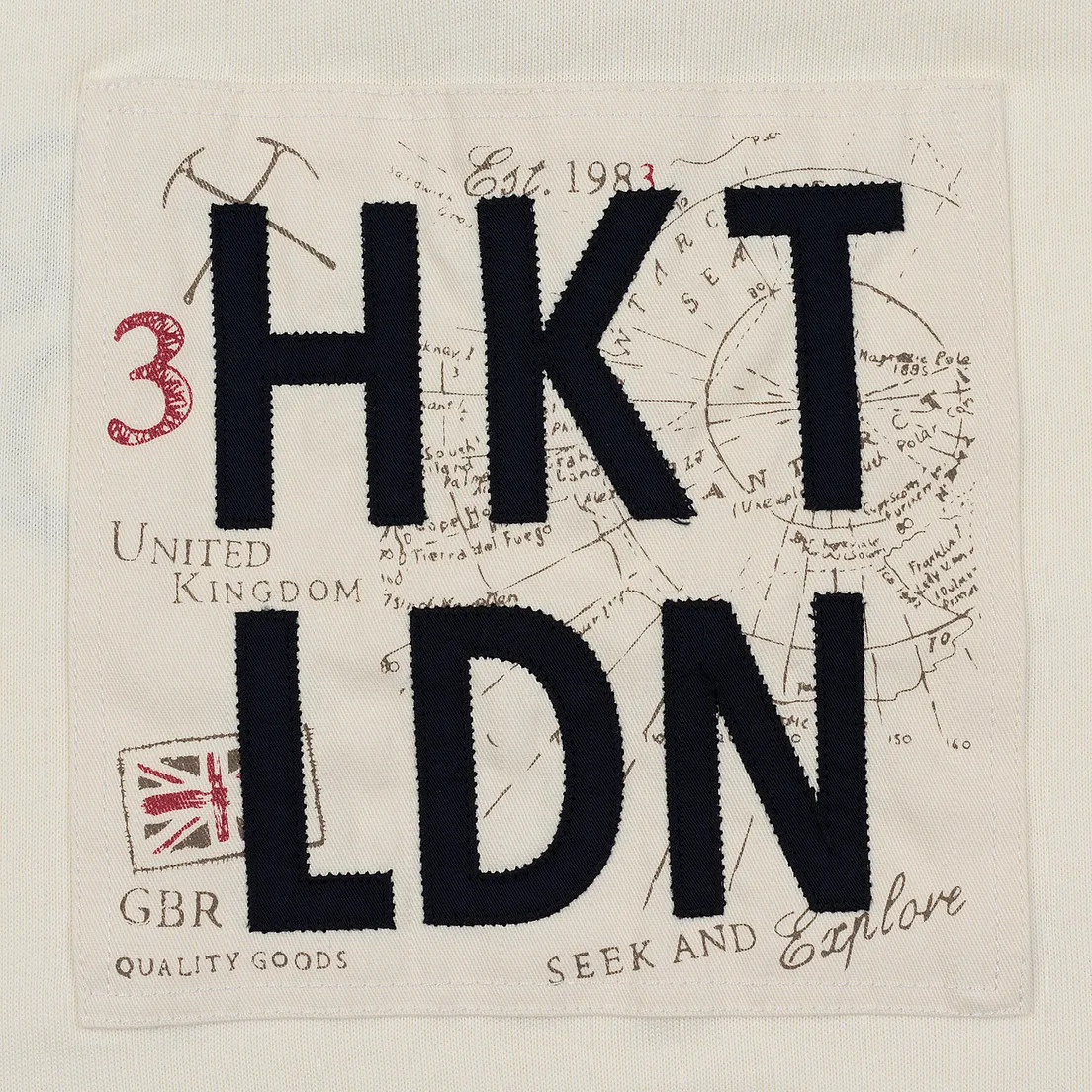 Hackett Мужской лонгслив Logo HKT Patch Rugby