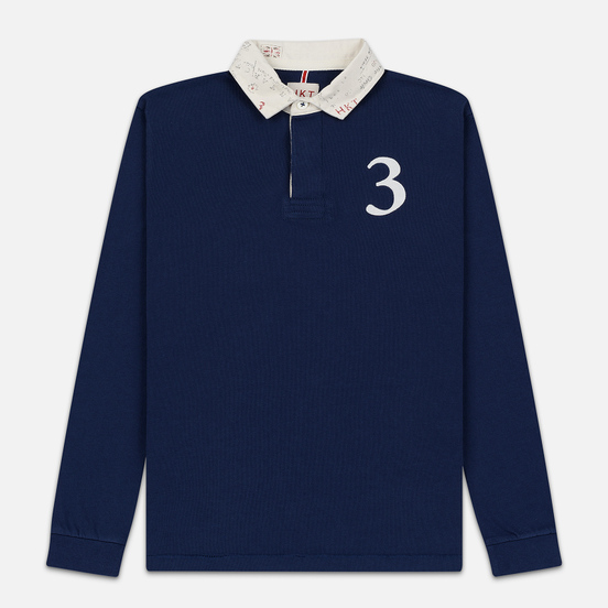 Мужской лонгслив Hackett Logo HKT Patch Rugby Ink