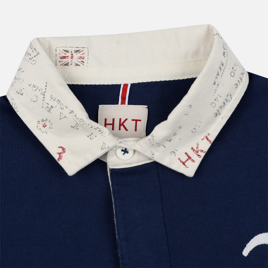 Мужской лонгслив Hackett Logo HKT Patch Rugby Ink