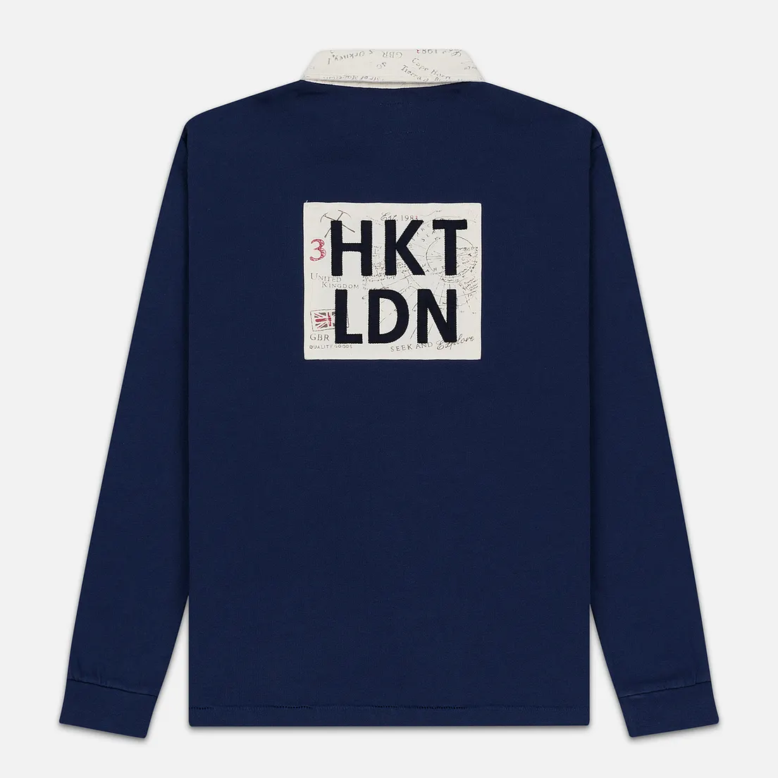 Hackett Мужской лонгслив Logo HKT Patch Rugby