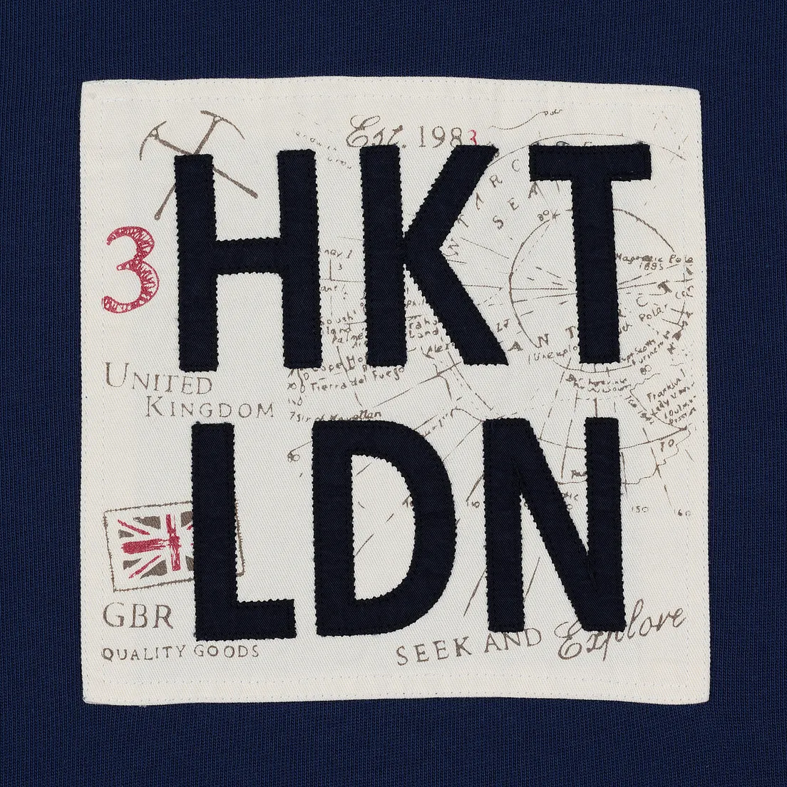 Hackett Мужской лонгслив Logo HKT Patch Rugby