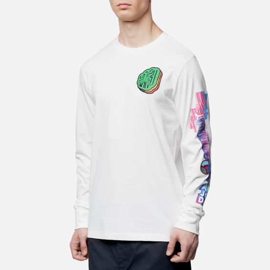 Мужской лонгслив Jordan Photo Repeat White