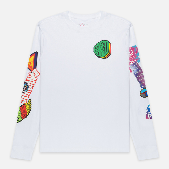 Мужской лонгслив Jordan Photo Repeat White