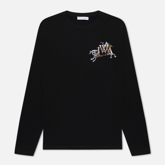 Мужской лонгслив JW Anderson Camelot Embroidery Black