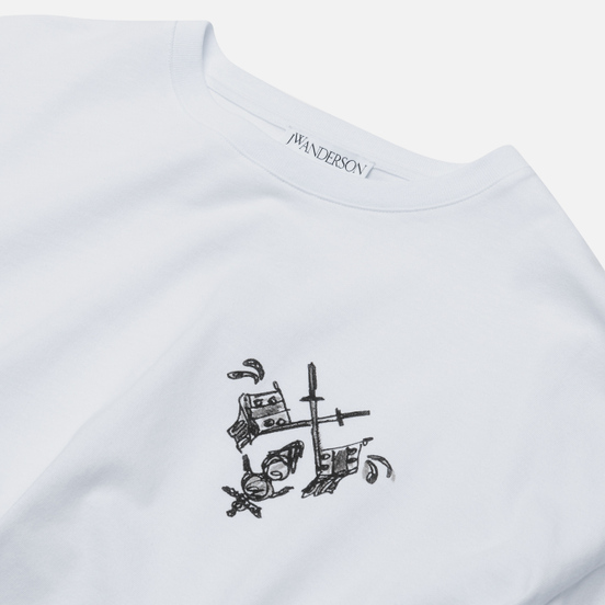 Мужской лонгслив JW Anderson Camelot Printed White