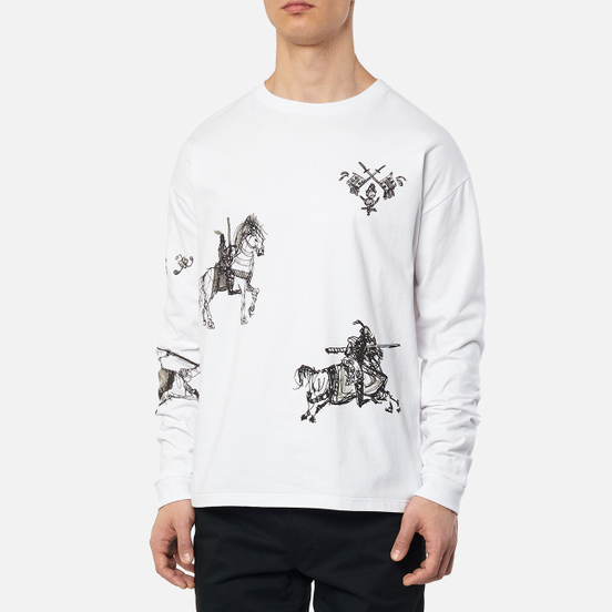 Мужской лонгслив JW Anderson Camelot Printed White