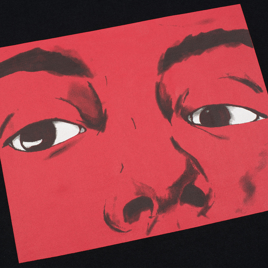 Мужской лонгслив JW Anderson Eyes Printed Black