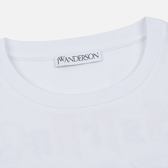 Мужской лонгслив JW Anderson Eyes Printed White