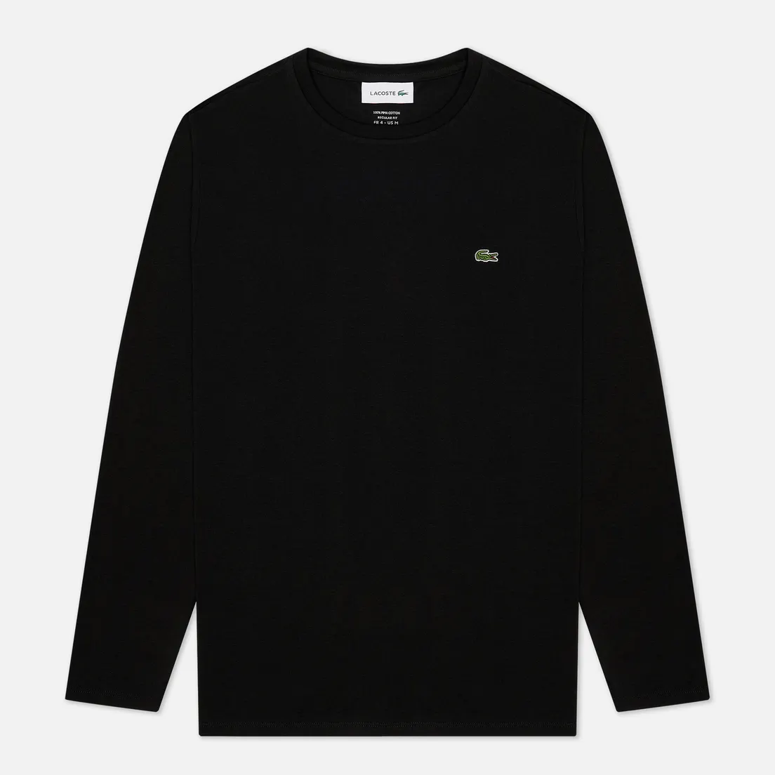 Lacoste Мужской лонгслив Crew Neck Pima Cotton
