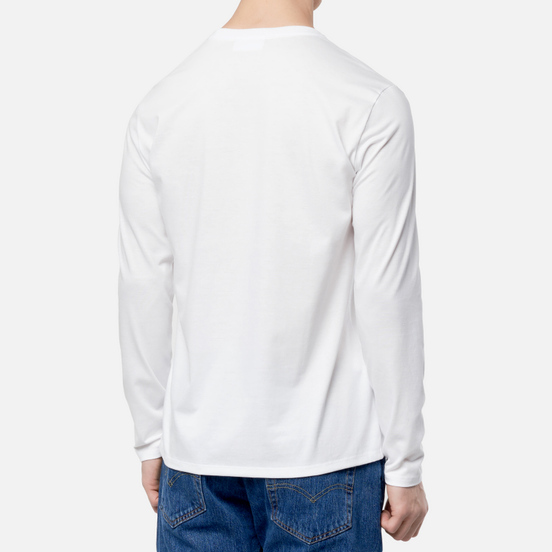 Мужской лонгслив Lacoste Crew Neck Pima Cotton White