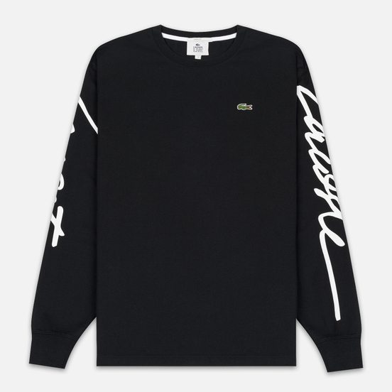 Мужской лонгслив Lacoste Live Signature Print Black/White