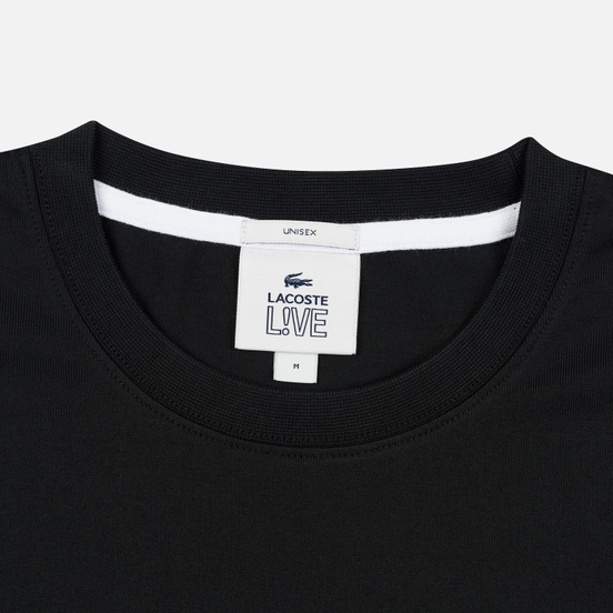 Мужской лонгслив Lacoste Live Signature Print Black/White