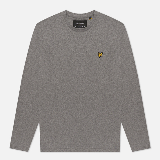 Мужской лонгслив Lyle & Scott Crew Neck Mid Grey Marl