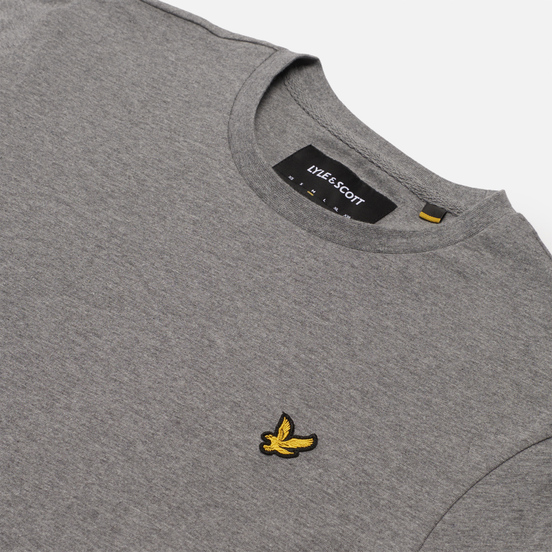 Мужской лонгслив Lyle & Scott Crew Neck Mid Grey Marl