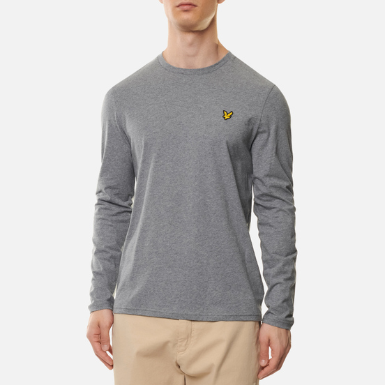 Мужской лонгслив Lyle & Scott Crew Neck Mid Grey Marl