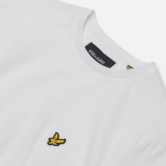 Мужской лонгслив Lyle & Scott Crew Neck White