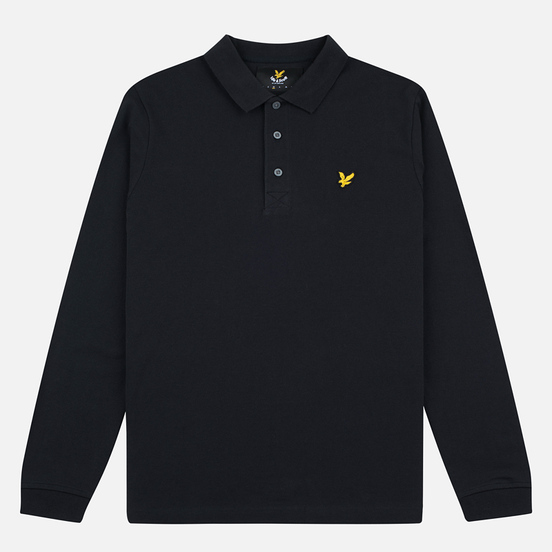 Мужской лонгслив Lyle & Scott LS Polo True Black
