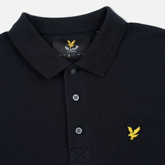 Мужской лонгслив Lyle & Scott LS Polo True Black