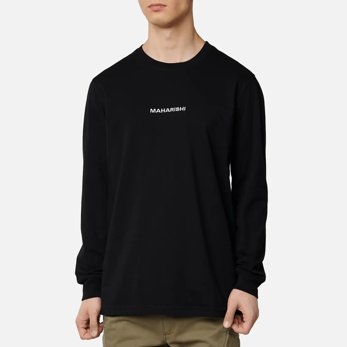 maharishi Мужской лонгслив Organic Military Type Embroidery