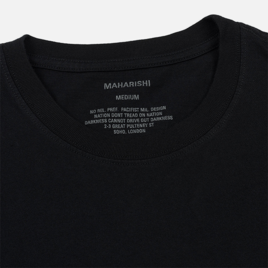 Мужской лонгслив maharishi Organic Military Type Embroidery Black