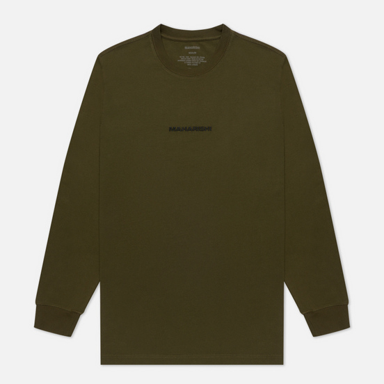 Мужской лонгслив maharishi Organic Military Type Embroidery Military Olive