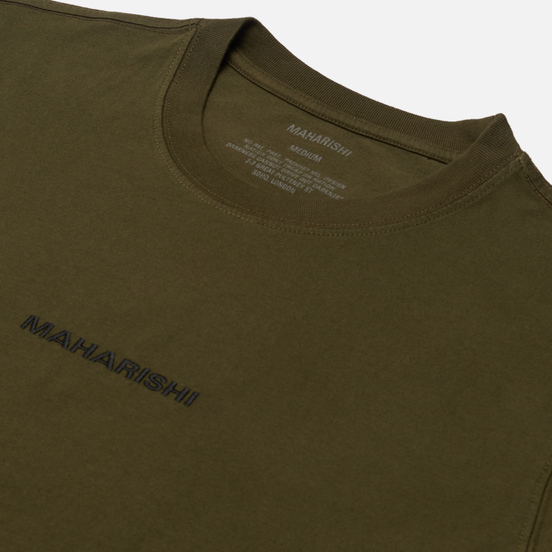 Мужской лонгслив maharishi Organic Military Type Embroidery Military Olive