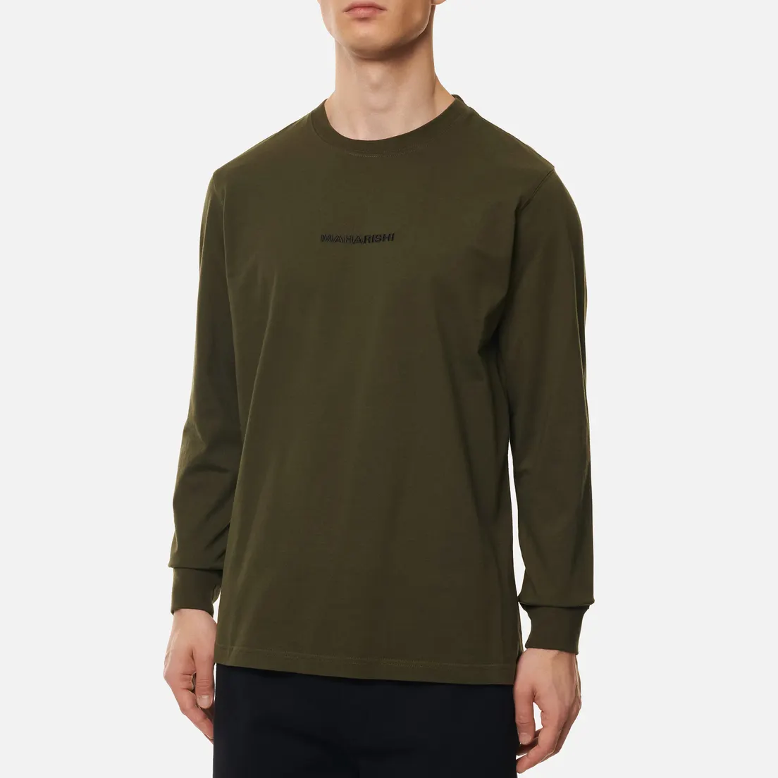 maharishi Мужской лонгслив Organic Military Type Embroidery