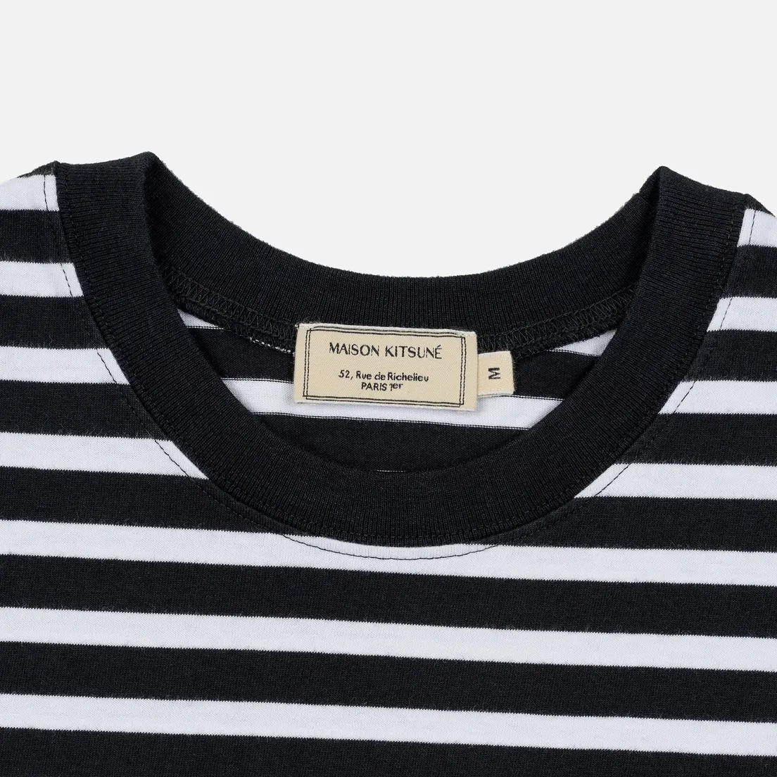 Maison Kitsune Мужской лонгслив Marin Tricolor Fox Patch