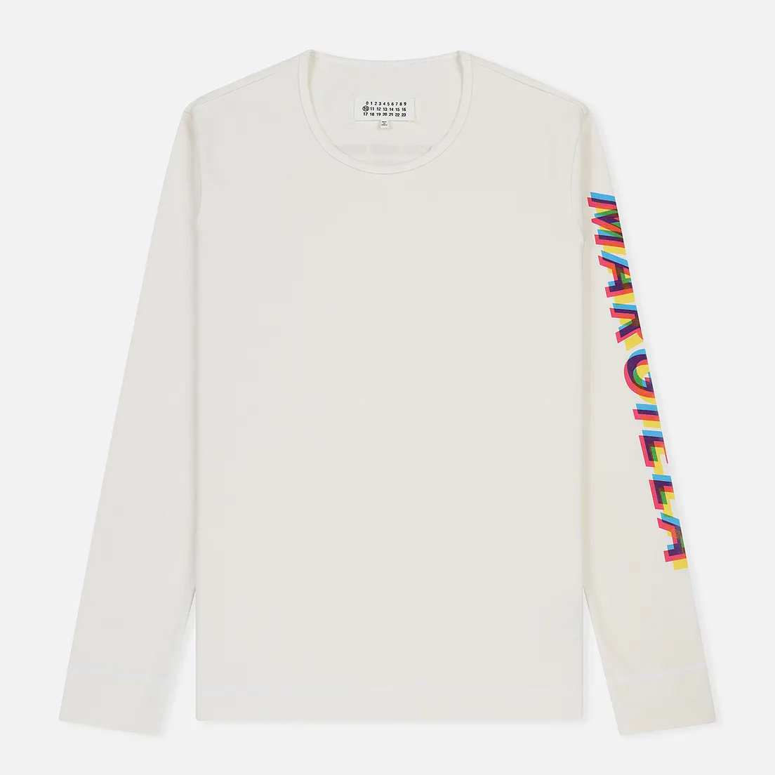 Maison Margiela Мужской лонгслив Signature 4 Stitches Embroidered Back