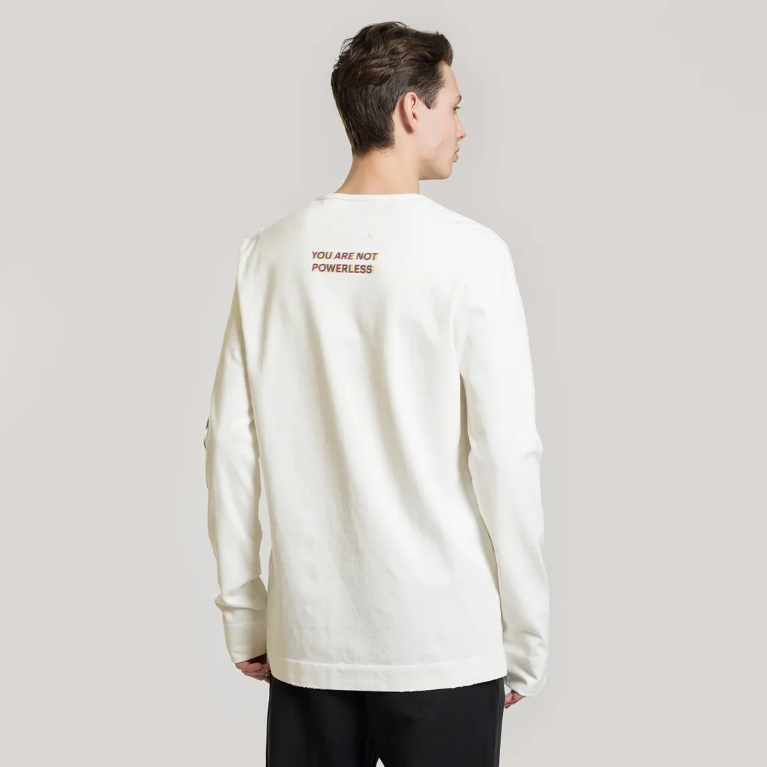 Maison Margiela Мужской лонгслив Signature 4 Stitches Embroidered Back