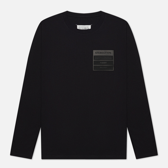 Мужской лонгслив Maison Margiela Stereotype Patch Black