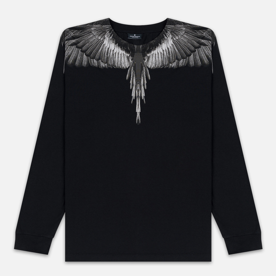 Мужской лонгслив Marcelo Burlon Black Wings Black/Black
