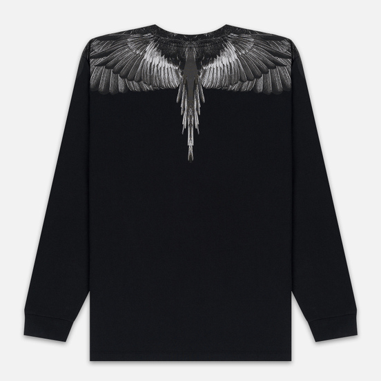 Мужской лонгслив Marcelo Burlon Black Wings Black/Black