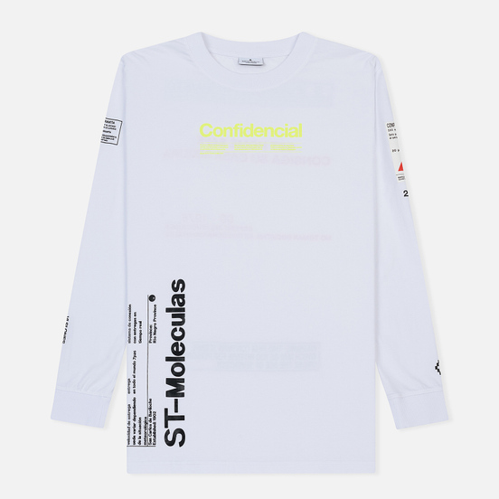 Мужской лонгслив Marcelo Burlon Lettering White/Multicolor
