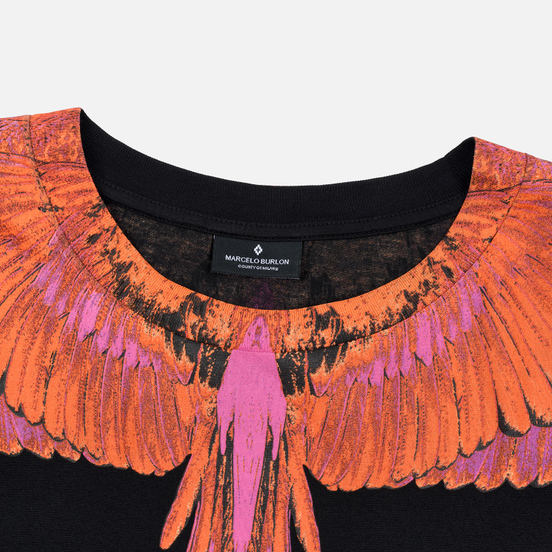 Мужской лонгслив Marcelo Burlon Red Wings Black/Red