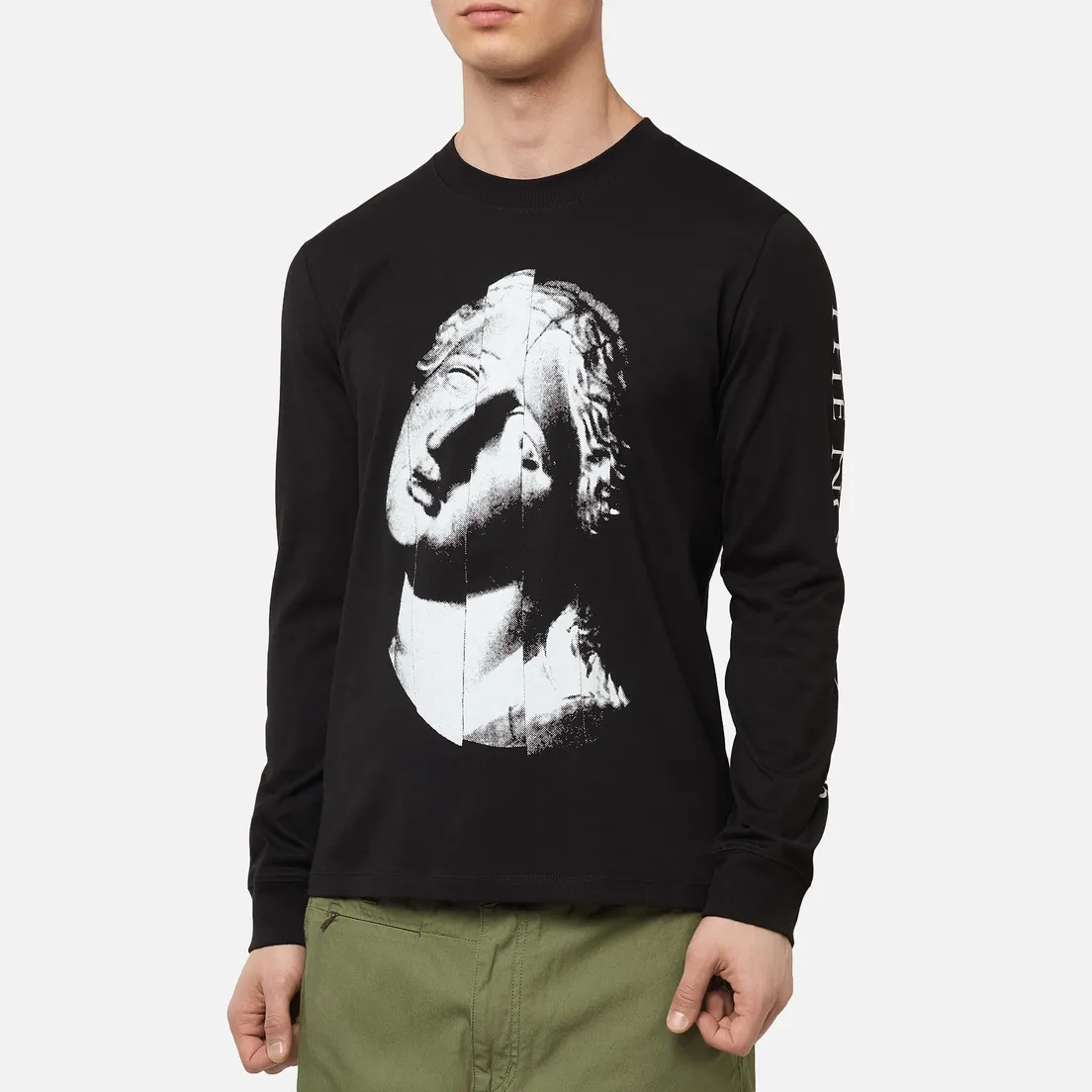 McQ Alexander McQueen Мужской лонгслив Crew Neck The Noise Club
