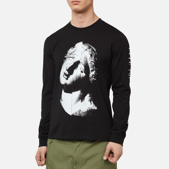 Мужской лонгслив McQ Alexander McQueen Crew Neck The Noise Club Darkest Black