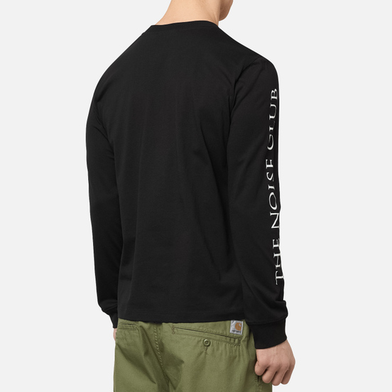 Мужской лонгслив McQ Alexander McQueen Crew Neck The Noise Club Darkest Black
