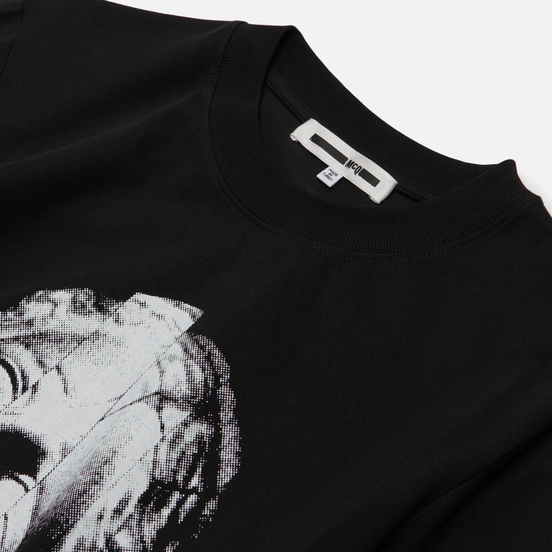 Мужской лонгслив McQ Alexander McQueen Crew Neck The Noise Club Darkest Black