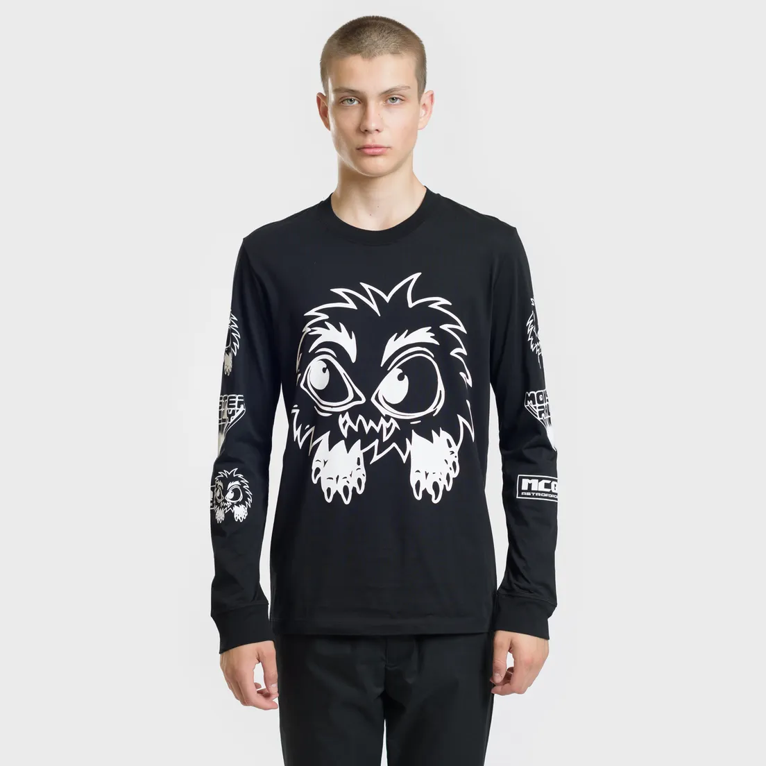 McQ Alexander McQueen Мужской лонгслив Monster Rally Crew Neck