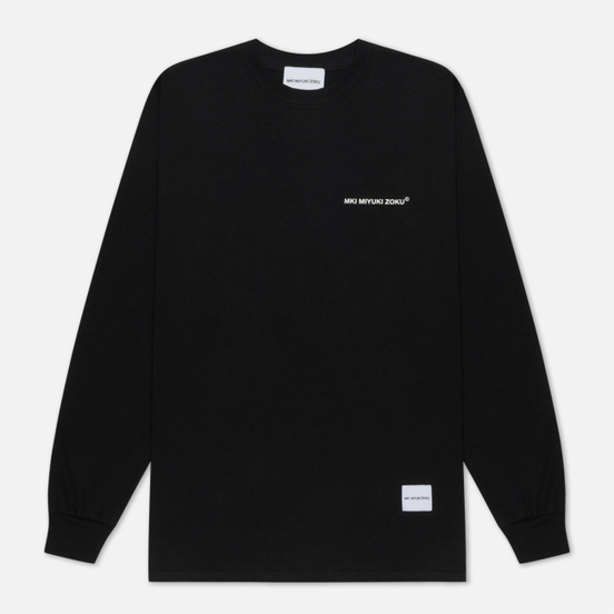 Мужской лонгслив MKI Miyuki-Zoku Registered Logo Black