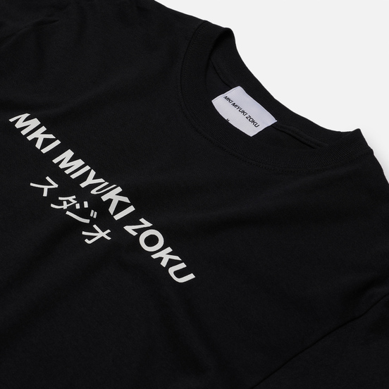 Мужской лонгслив MKI Miyuki-Zoku Studio Classic Logo Black