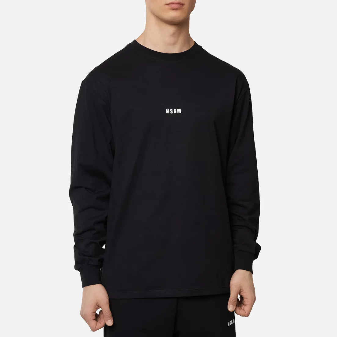 MSGM Мужской лонгслив Micro Logo