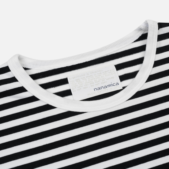 Мужской лонгслив Nanamica Coolmax St. Jersey Black/White