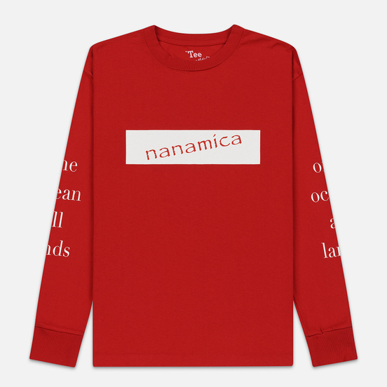 Мужской лонгслив Nanamica Nanamican Graphic Red