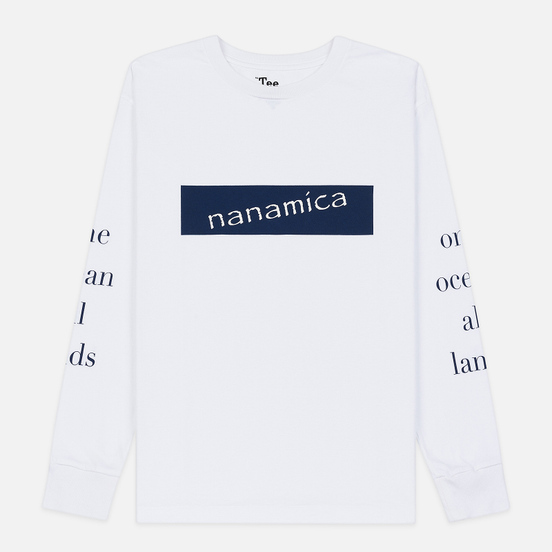 Мужской лонгслив Nanamica Nanamican Graphic White